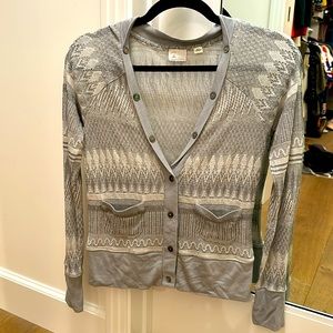 Anthro winter cardigan - size XS